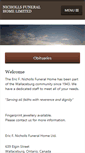 Mobile Screenshot of ericfnichollsfuneralhome.com