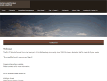 Tablet Screenshot of ericfnichollsfuneralhome.com